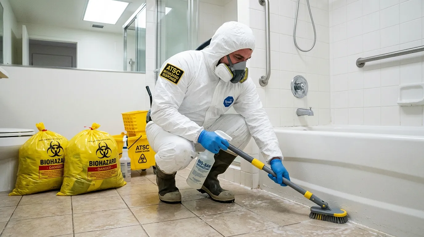Decontamination equipment deployed for Blood Cleanup in Roxbury Crossing